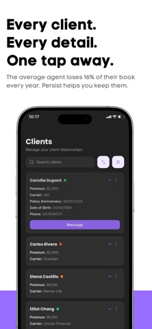 Persist – Client Retention Screenshot 2 of 8