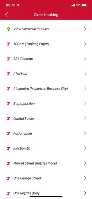 Fitness First SEA iPhone screenshot 2