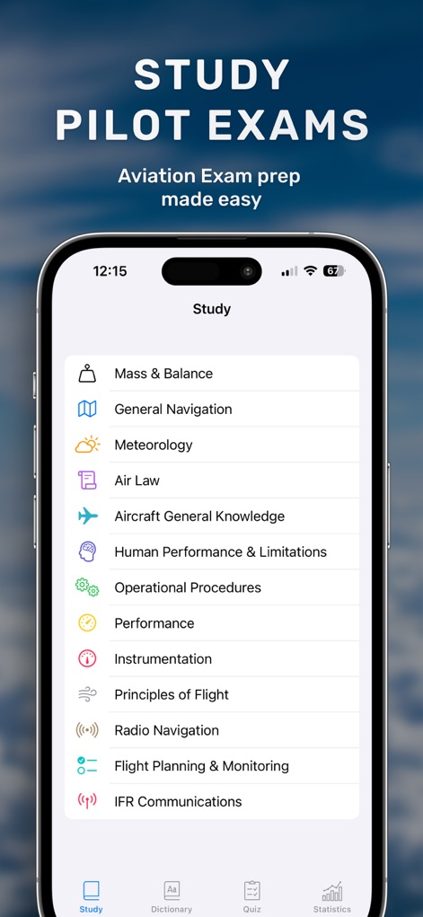 PPL Quiz - EASA,FAA Training - App de Educación | MWM