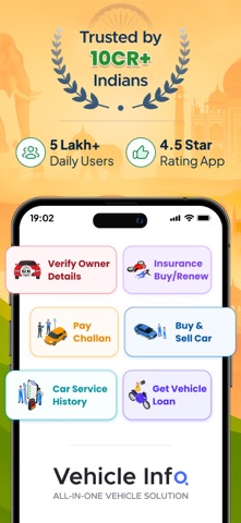 Vehicleinfo - All Vahan Detail iPhone screenshot 1