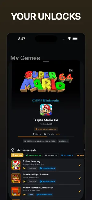 RetroAchievementsUI screenshot 2
