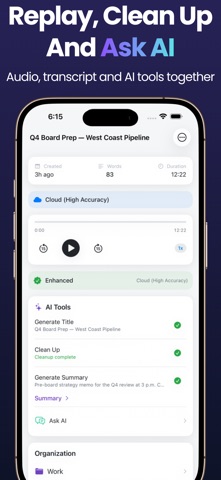 Ai Recorder Transcribe Notes screenshot