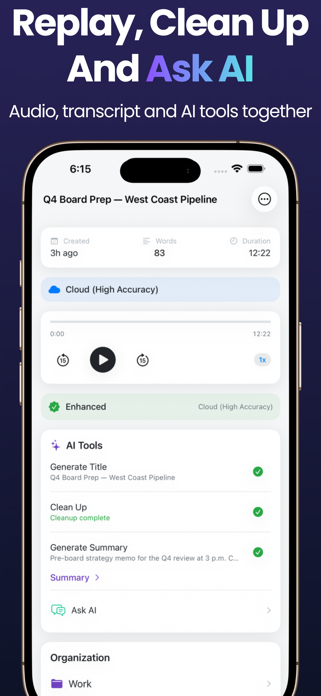 Ai Recorder Transcribe Notes Screenshot 4 of 8