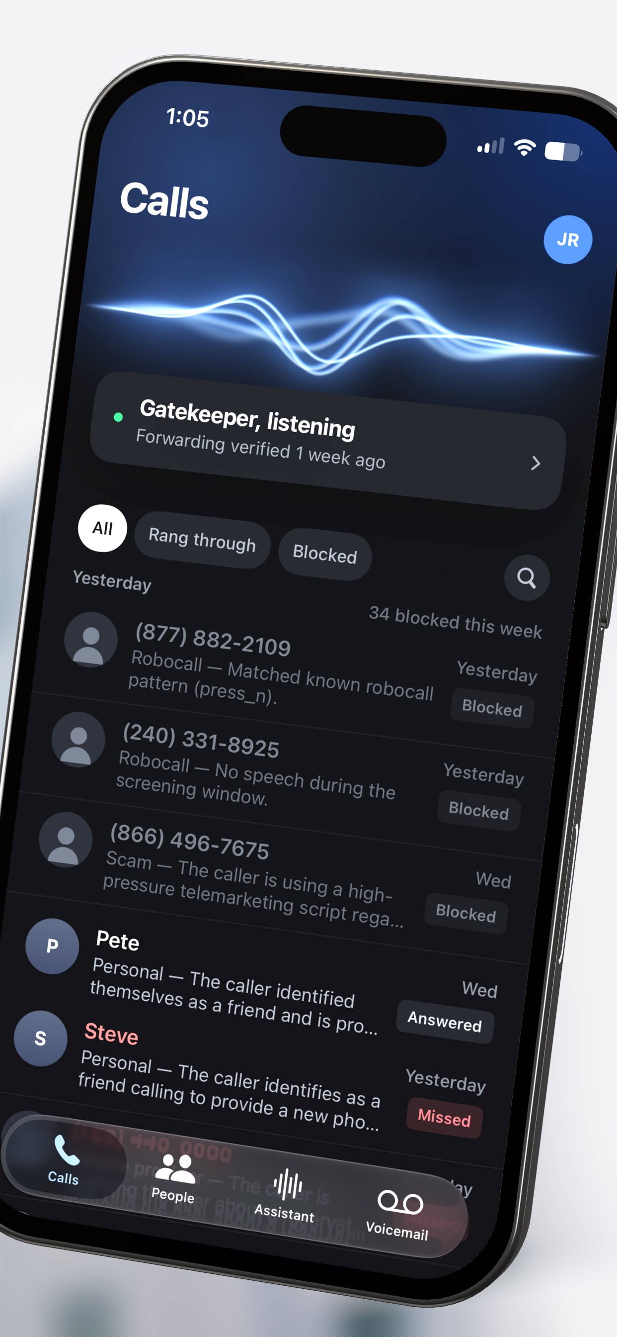 Screenshot 2 of PhoneScreen - AI Call Screener
