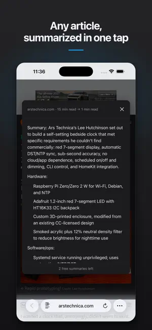 SumSpot: AI Article Summaries screenshot 1