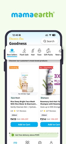 Mamaearth: Beauty & Skincare iPhone screenshot 1