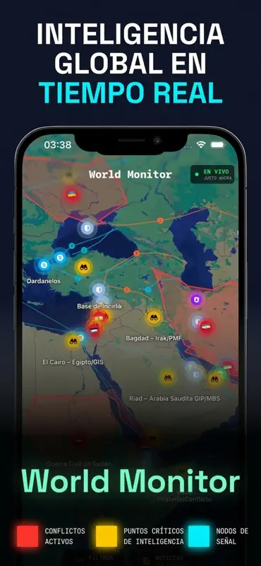 World Monitor Alertas ao Vivo screenshot 1 of 6