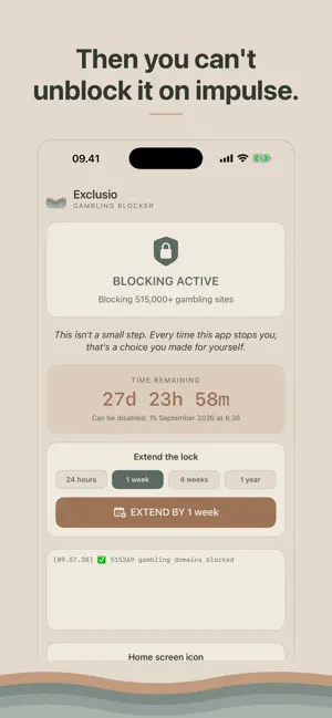 Exclusio - Gambling Blocker screenshot 2