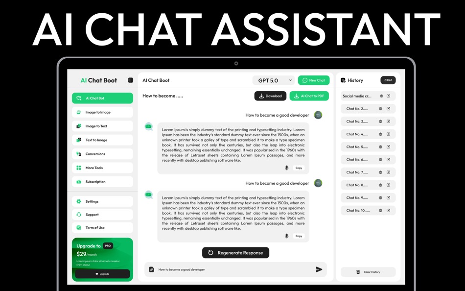 #2. AI Chatbot: Ask Anything. (macOS) 来自: Touheed Ahmad