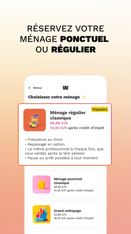 Ménage et bien-être - Wecasa screenshot 3 of 9