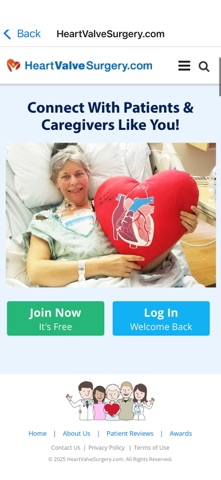 HeartValveSurgery.com Screenshot 1 of 6