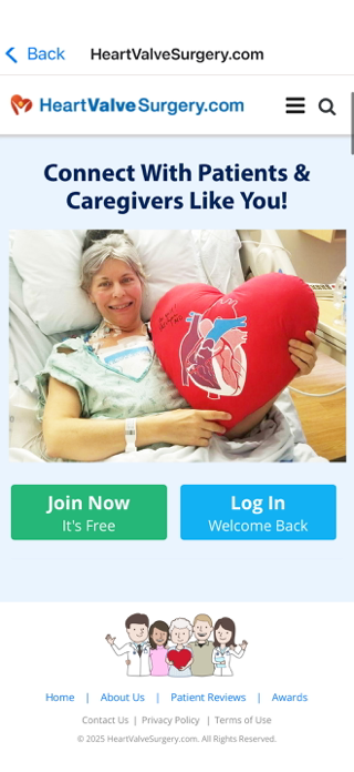 HeartValveSurgery.com Screenshot 1 of 6
