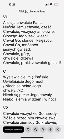 Śpiewnik Pieśni screenshot