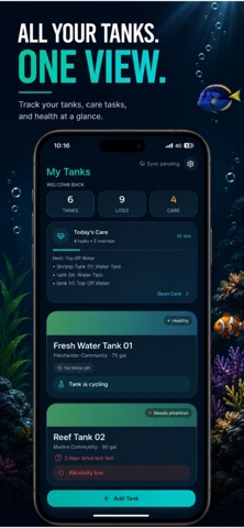 Tankly – Aquarium Tracker Screenshot 1 of 6