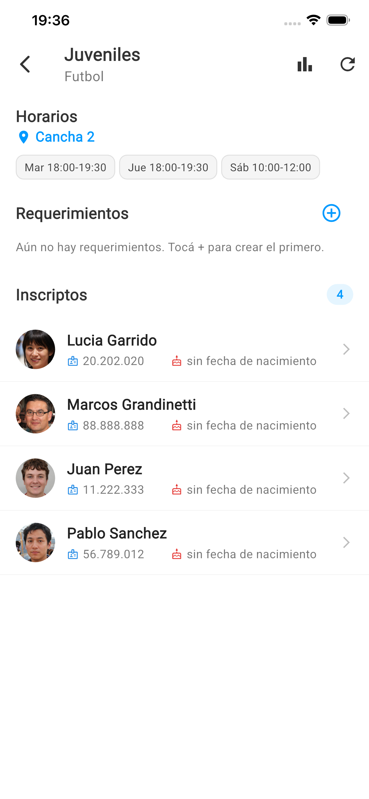 SIGCLU Entrenador screenshot 7