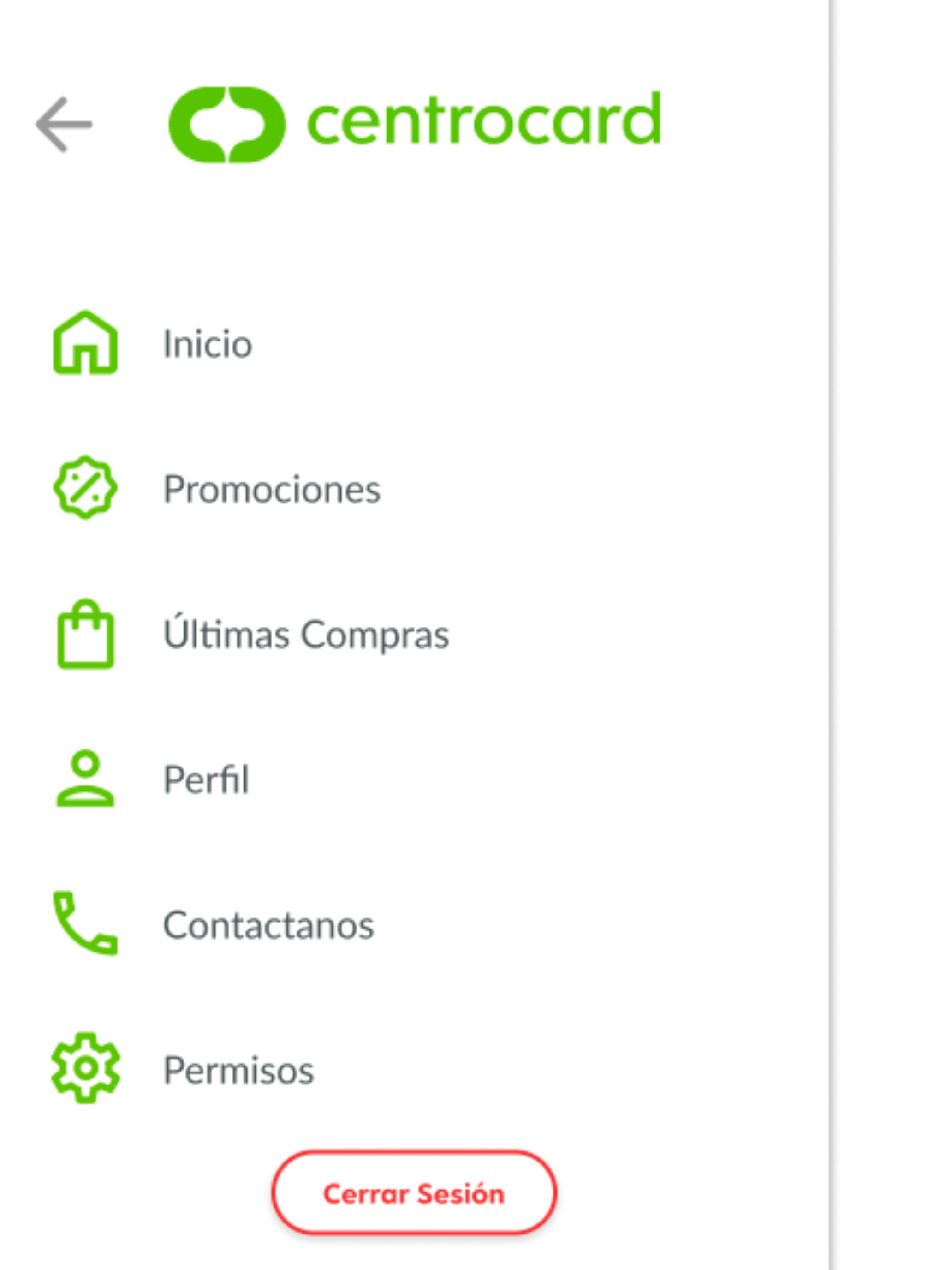 Tarjeta Centrocard screenshot 17