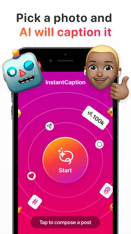 #2. AI Caption Generator App (iOS) 由: MPR MEDIA INC