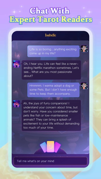 Starry Chats: AI tarot reading