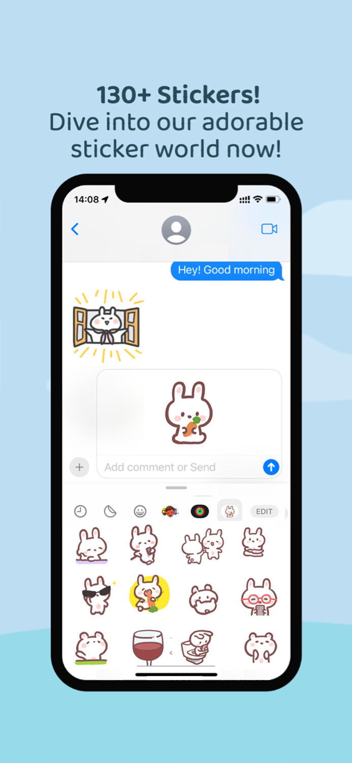 Cute Little Bunny Sticker