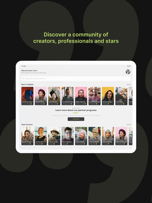 Babble Chat App iPad screenshot 2 - Social Networking app