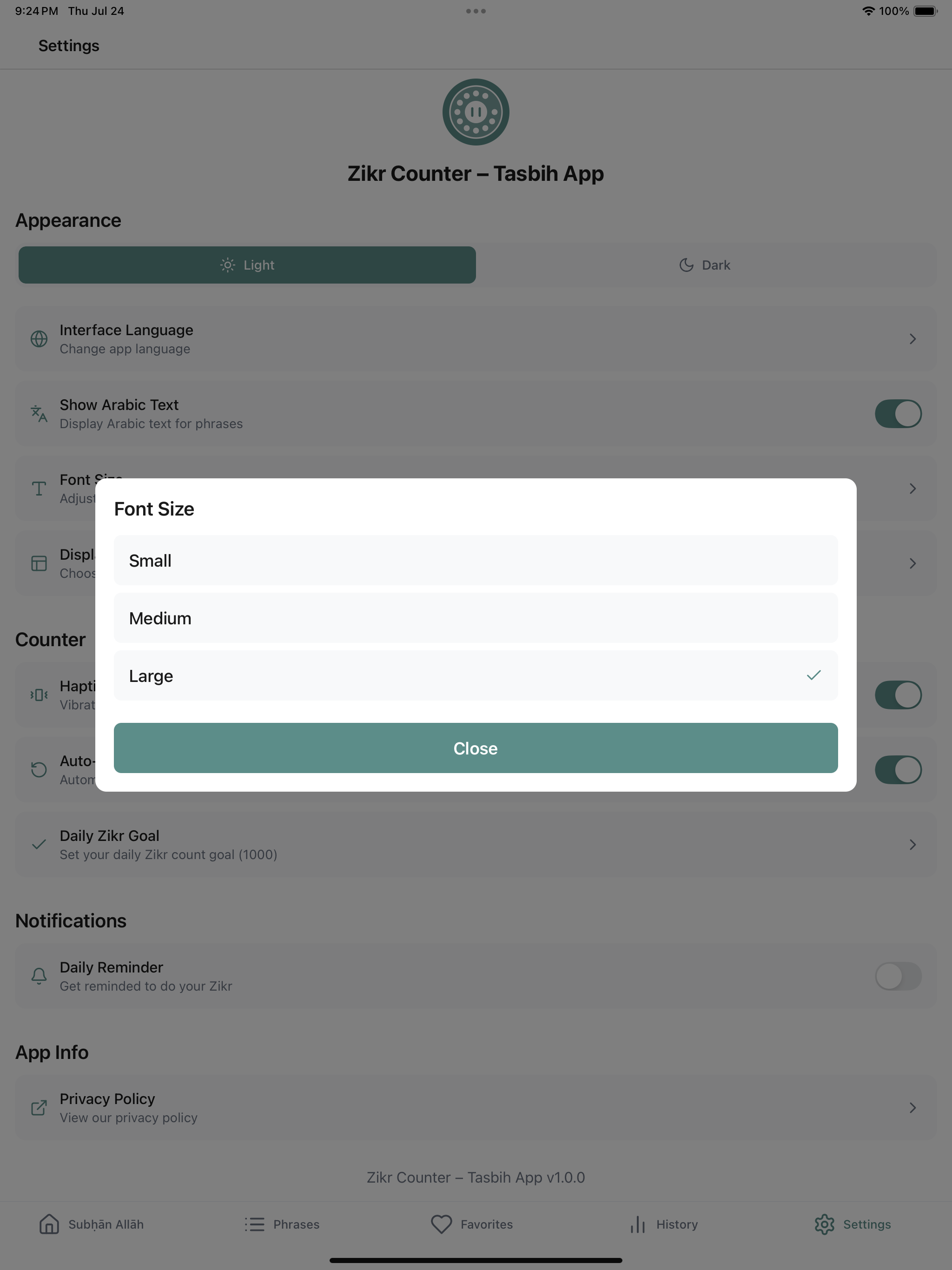 Zikr Counter – Tasbih App