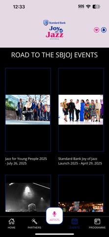 Standard Bank Joy Of Jazz iPhone screenshot