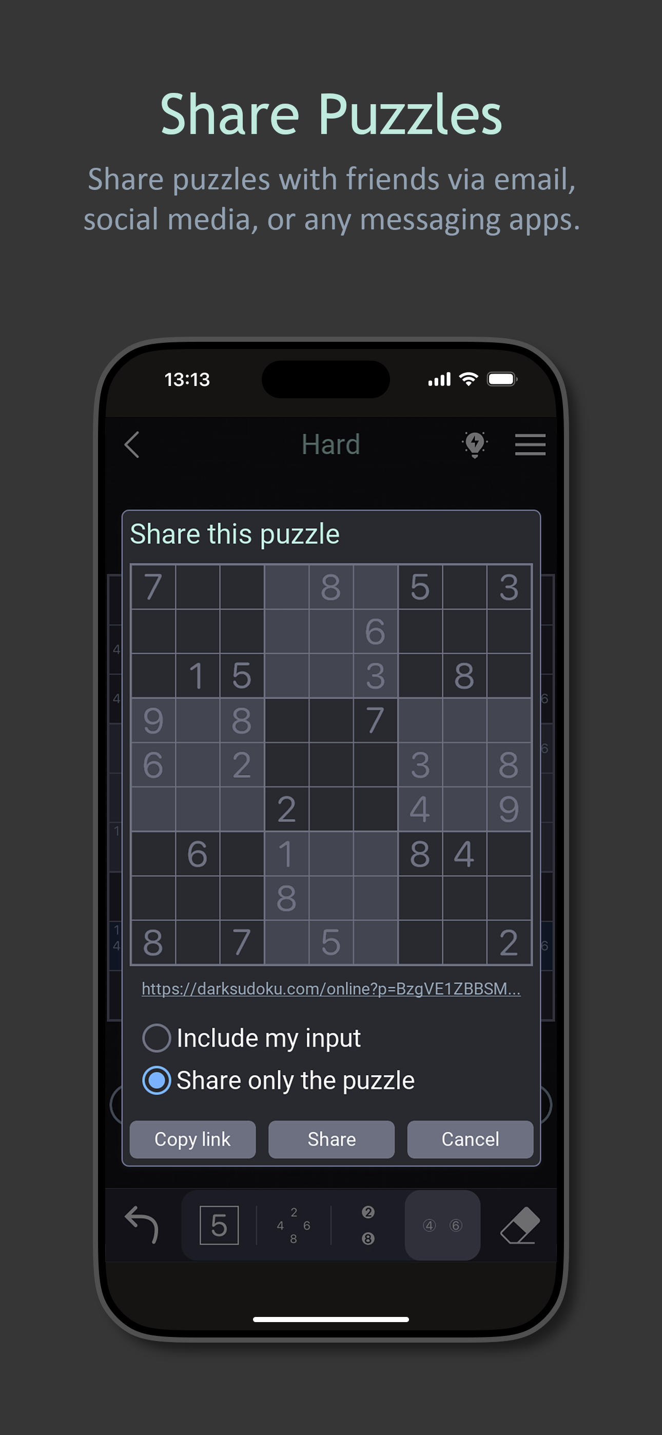 Dark Sudoku - Classic Puzzle