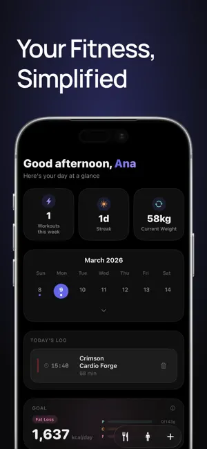 Flow: Workout Planner screenshot 1