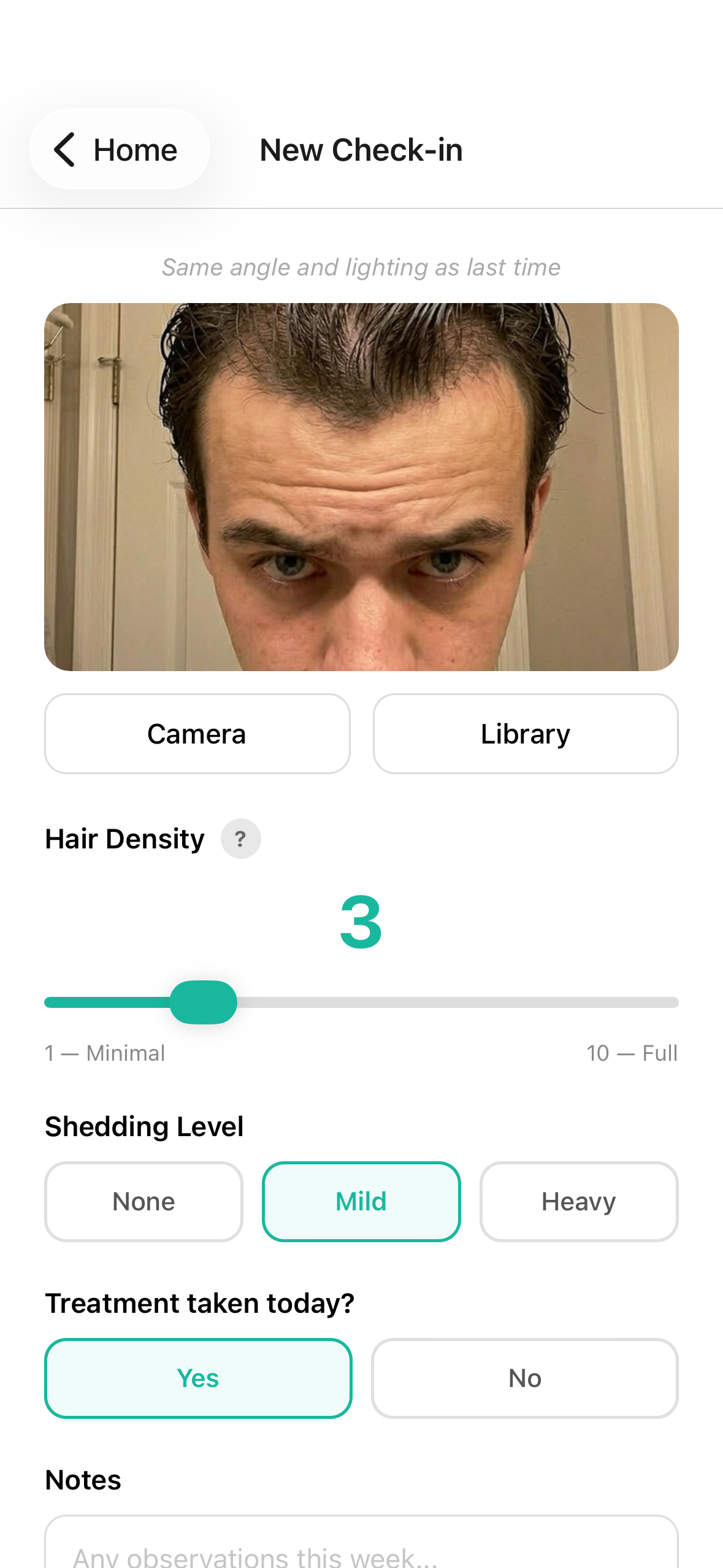 Rix: Track Hair Growth & Loss screenshot 2