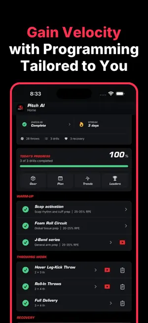 Pitch AI: Pitcher Development screenshot 1