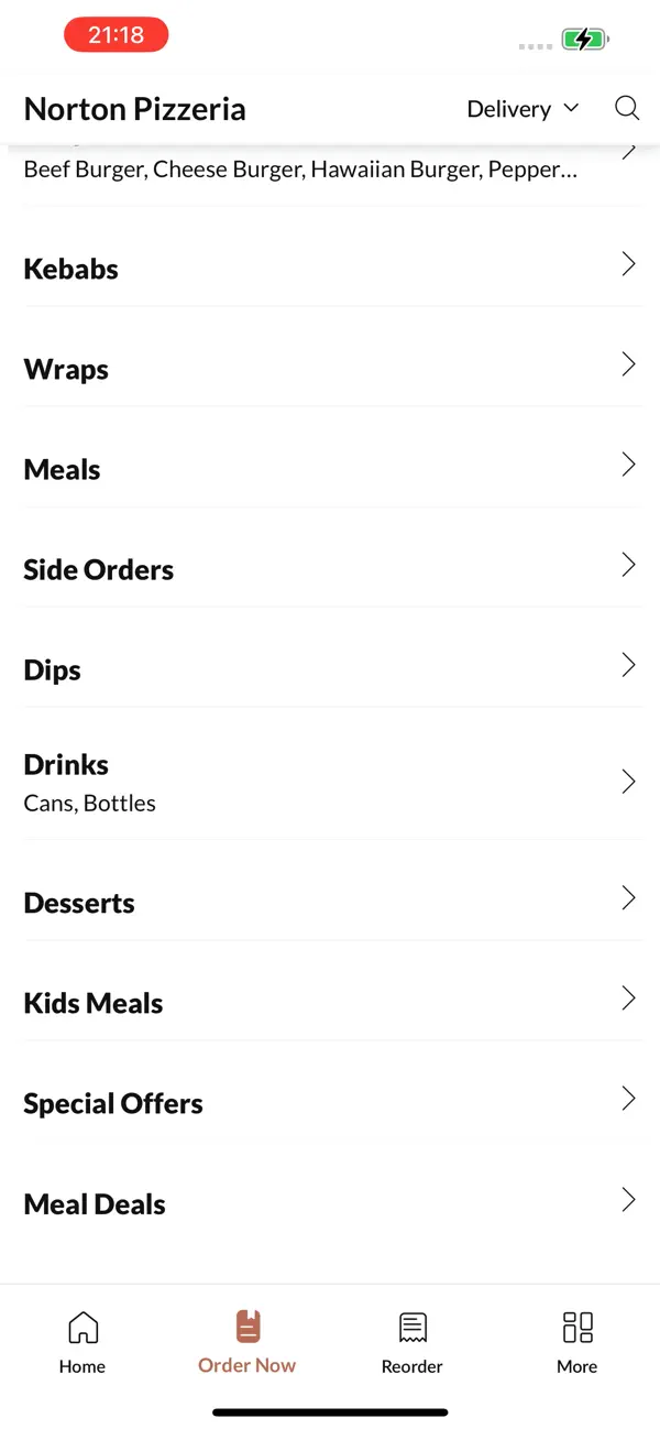 Screenshot #3 pour Norton Pizzeria.