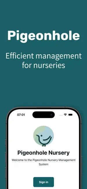 Pigeonhole Nursery Management screenshot 1