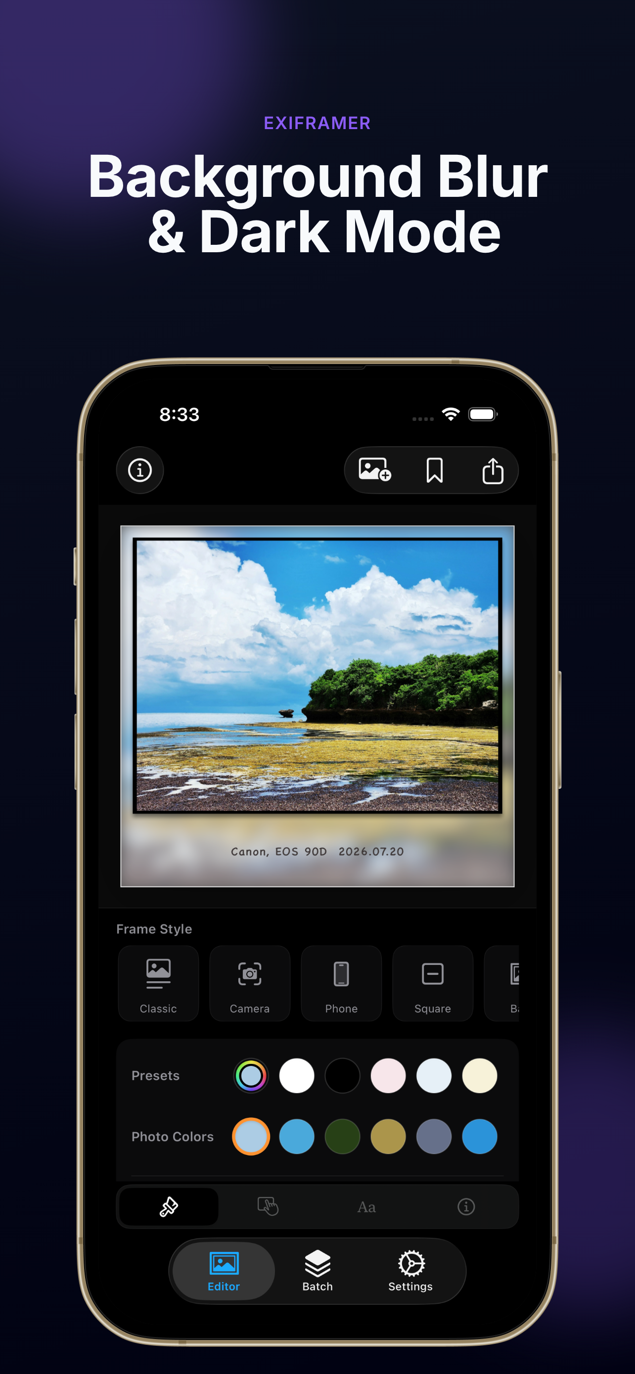 Exiframer : Photo Frame & Exif screenshot 3
