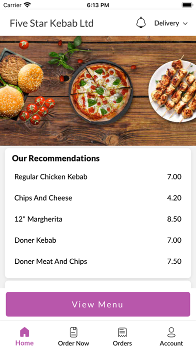 Five Star Kebab Ltd Screenshot