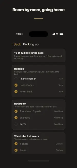 Roundtrip Packing List screenshot 2