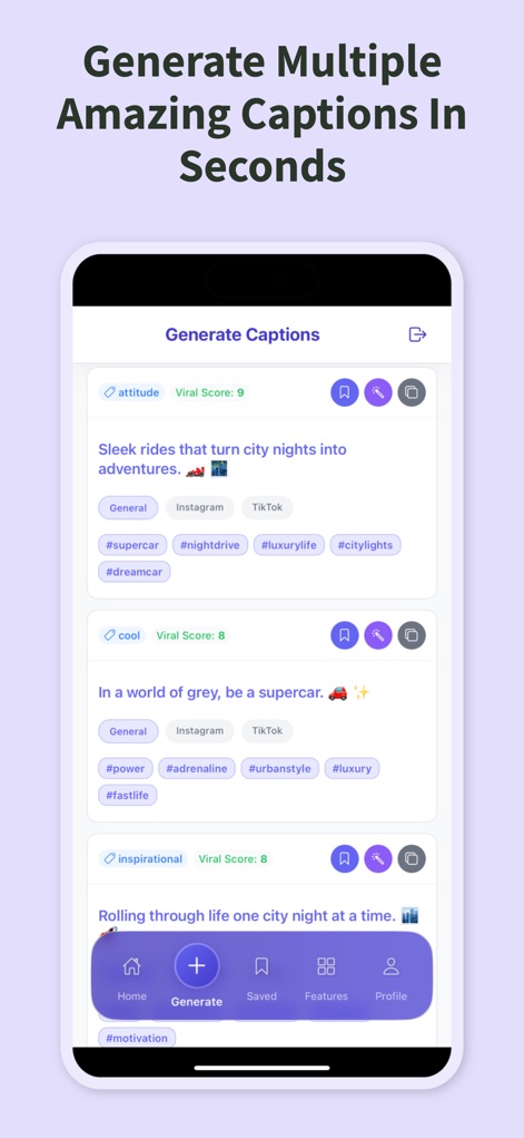 Captionator: Caption Generator - Social Networking App | MWM