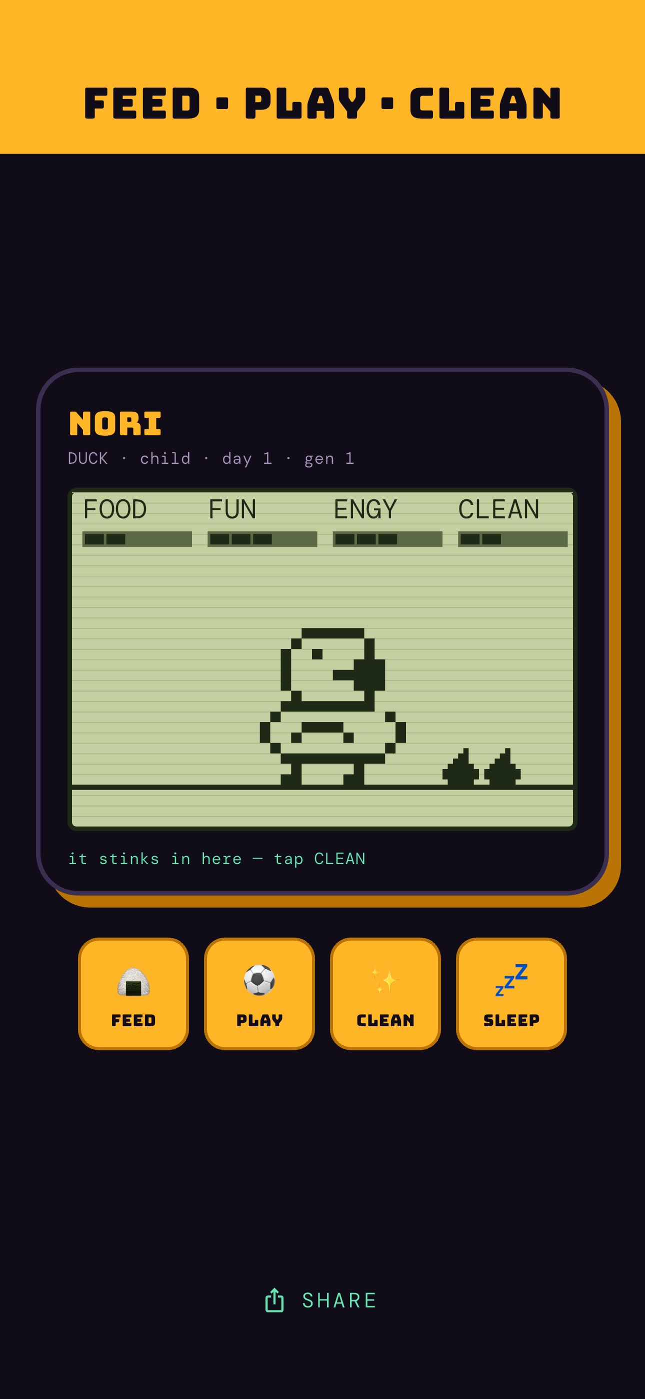 Screenshot 3 of IAT Pet – Retro Virtual Pet