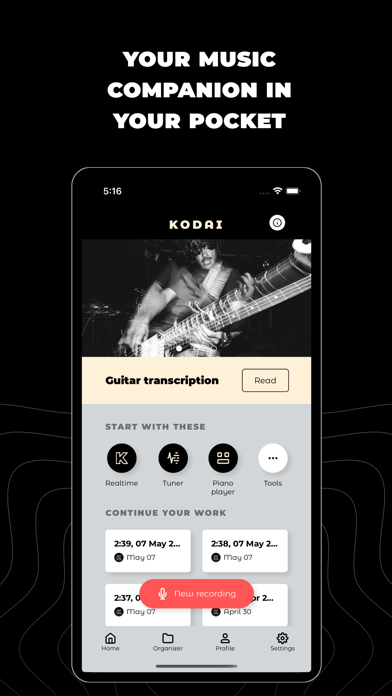 Screenshot #1 pour KODAI - Audio to midi