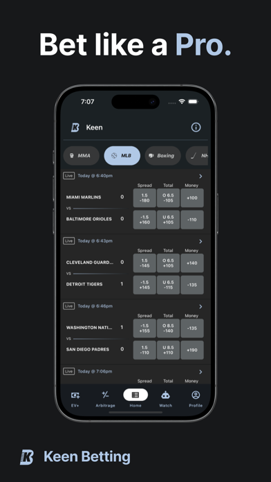 Keen Betting Arbitrage EV+ Screenshot