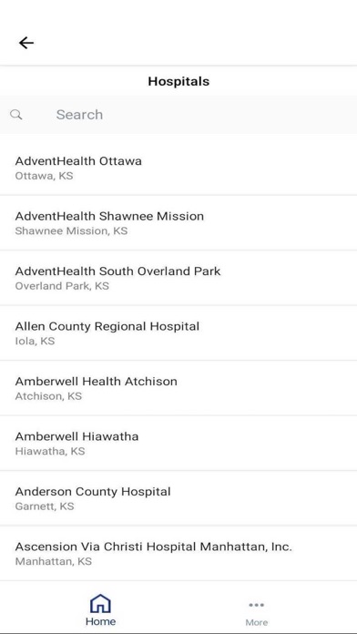 Kansas Hospital Association Screenshot