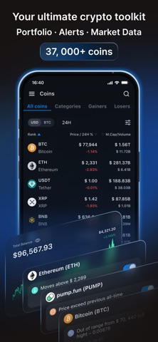 CryptoRank Tracker & Portfolio Screenshot 2 of 7