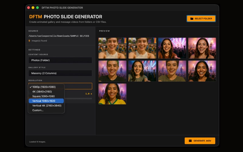 App screenshot