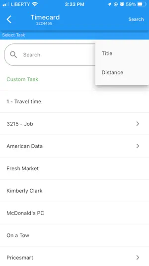 Timecard GPS screenshot 2