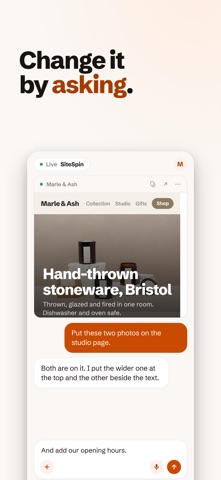 AI Website Builder: SiteSpin screenshot