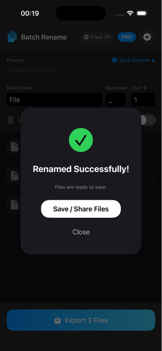 Batch Rename Files Screenshot 3 of 3