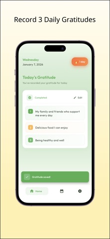 GratitudeLog - Gratitude Log iPhone screenshot