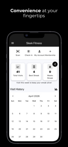 Sleek Fitness iPhone screenshot