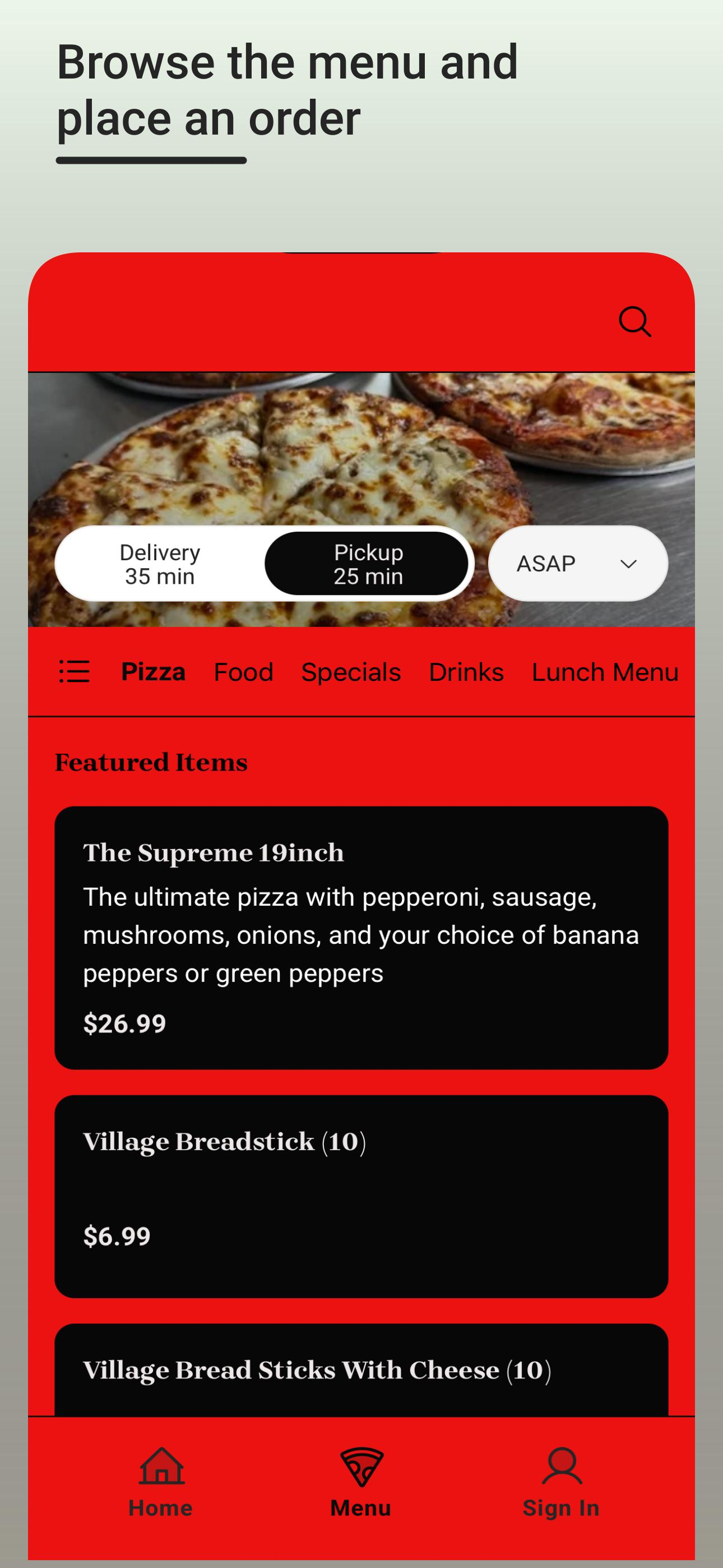 Village Pizza Inn screenshot 2