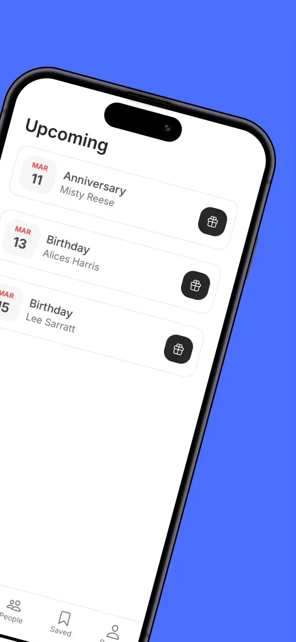 Screenshot #3 pour Gifture - Gift Ideas & Tracker