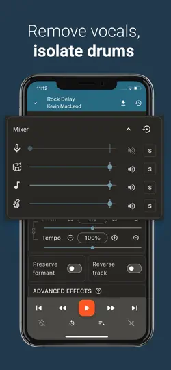 Скриншот Up Tempo: Pitch, Speed Changer на iPhone 2
